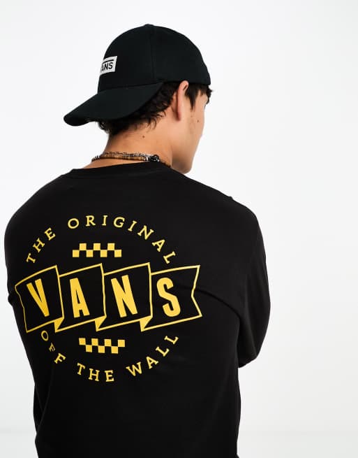 Vans black and sales yellow shirt