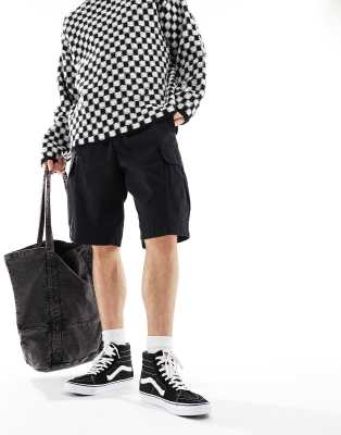 Vans Loose Cargo Shorts In Black