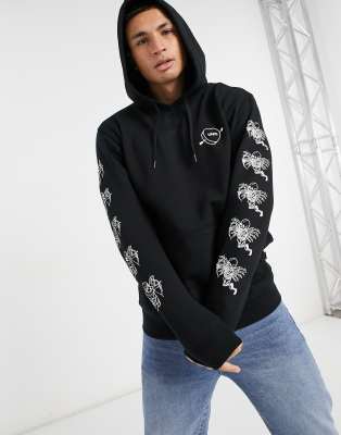 Vans Love Hate Pullover Hoodie In Black