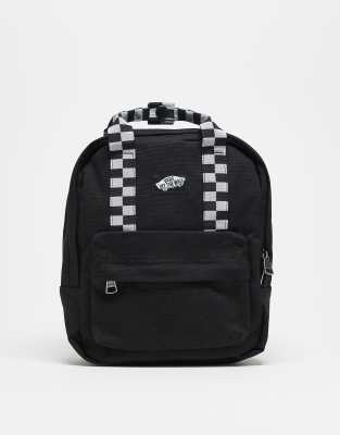 Vans Low key mini backpack in black/white