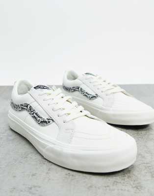 white snake print vans