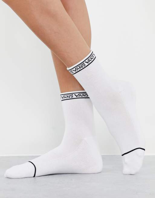 Vans Low tide socks in white 