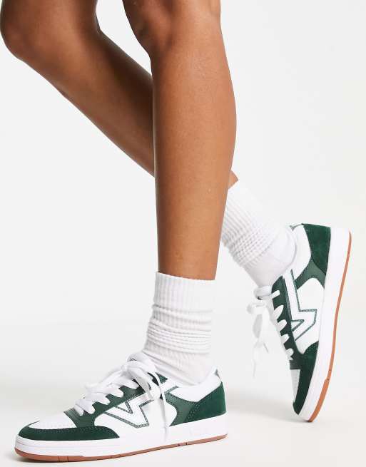 Vans verte outlet et blanche