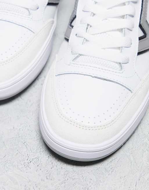 Vans - Lowland - Hvide sneakers med grå striber på siderne, 4 af 4