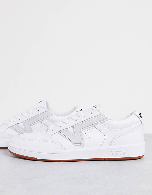 Vans Lowland sneakers in all white | ASOS