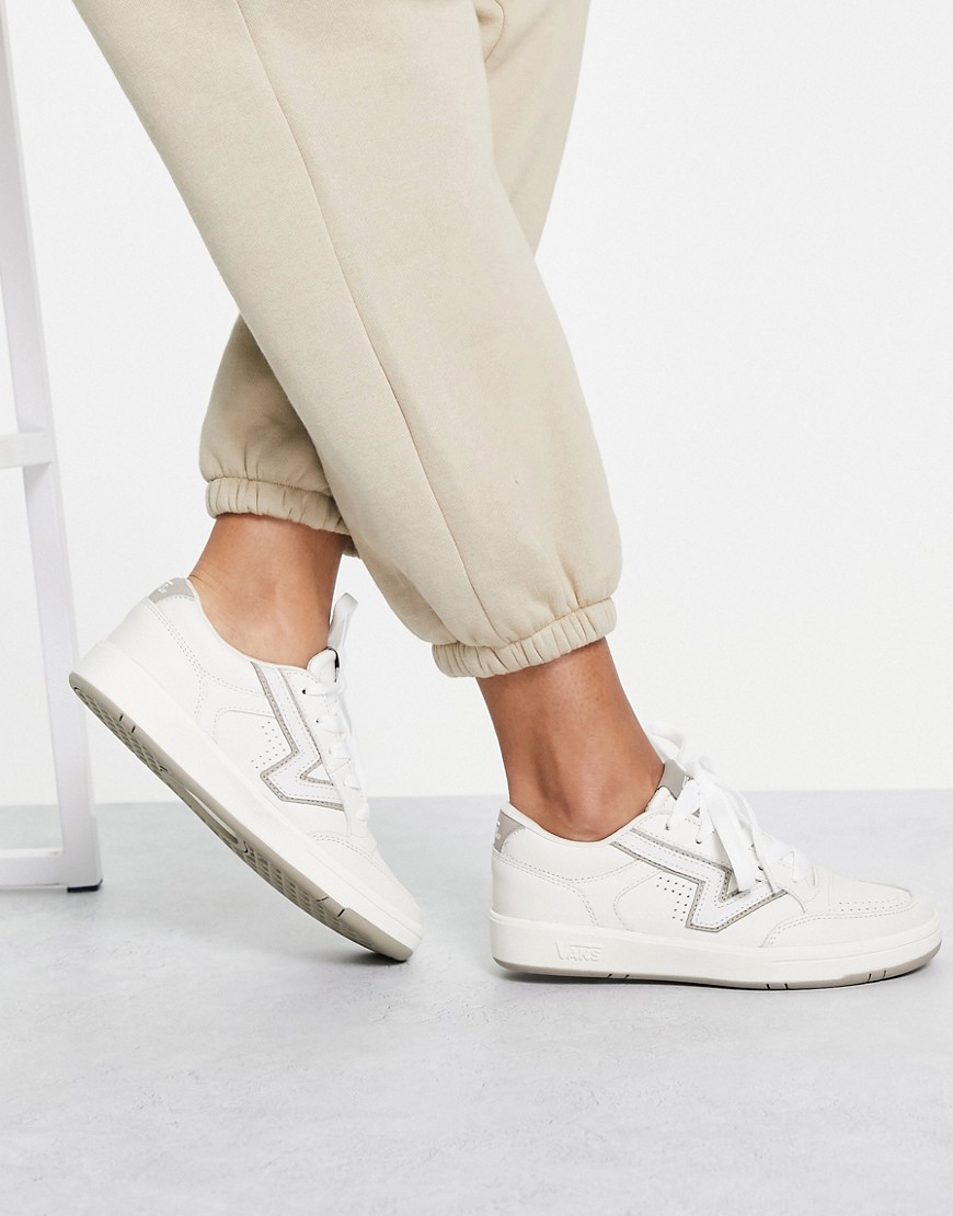 Shop Vans Lowland Sneakers In Off White And Gray