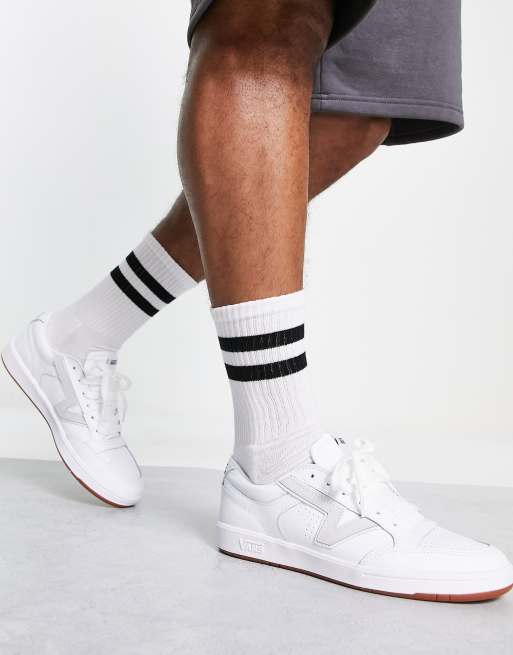Vans Lowland Sneakers in pelle bianche