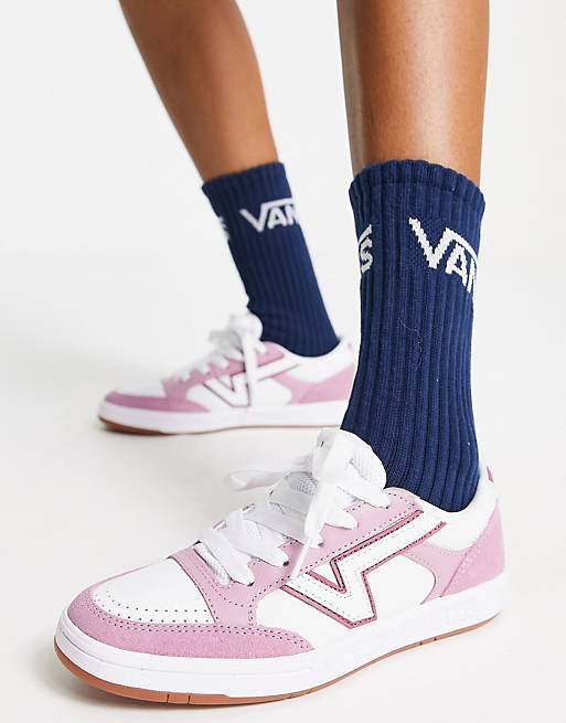 Vans Lowland sneakers in pink 