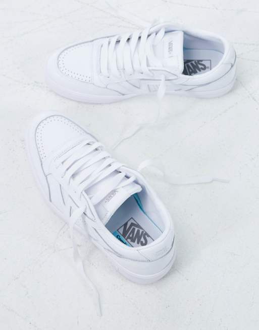 Vans Lowland sneakers in white leather, 3 of 4