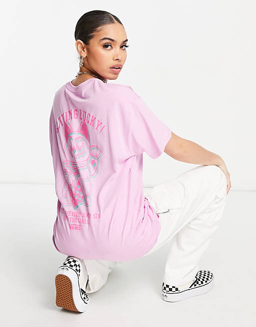  Vans Lucky 66 oversized back print t-shirt in orchid pink 