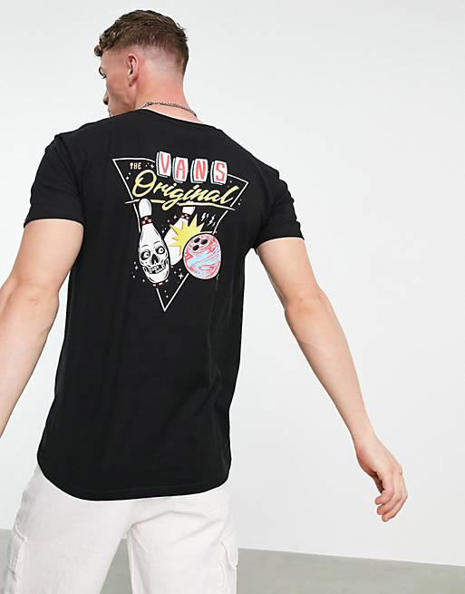 T-Shirts & Vests Vans Lucky Spare back print t-shirt in black 