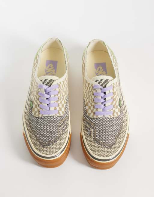 Vans LX Authentic 44 sneakers in bruin patroon, 3 van 5