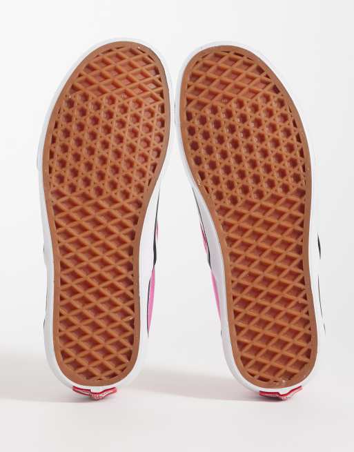 Vans - Lyserøde og hvide slip-on-sneakers med skaktern, 3 af 5