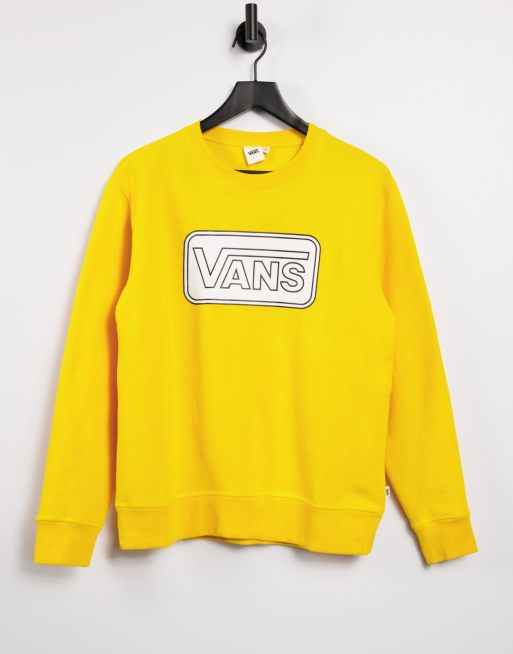 Yellow store vans sweatshirt