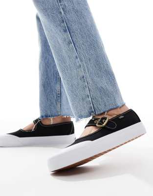 Vans - Mary-Jane-Schuhe in Schwarz und Weiß