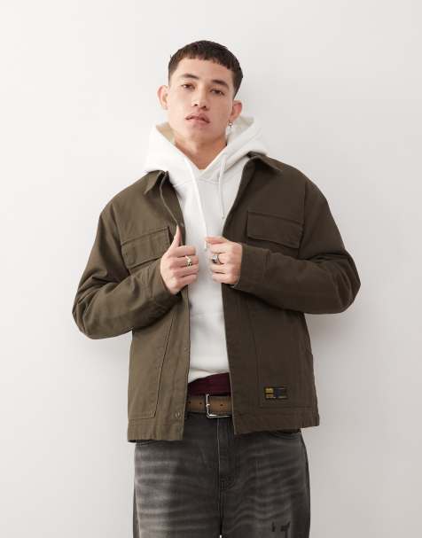 Vans McAvoy insulated station jacket in dark brown - view 1