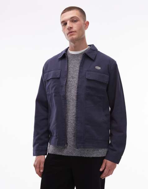 Vans McAvoy zip station jacket in navy - view 1