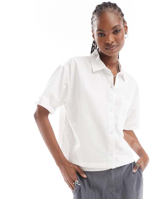 Vans - McMillan - Cropped overhemd in wit