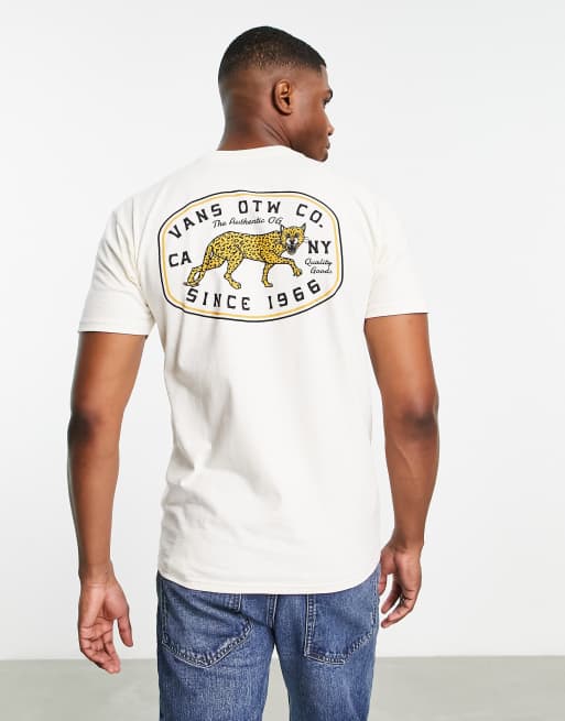 Vans 'Mean Cat' back print t-shirt in white