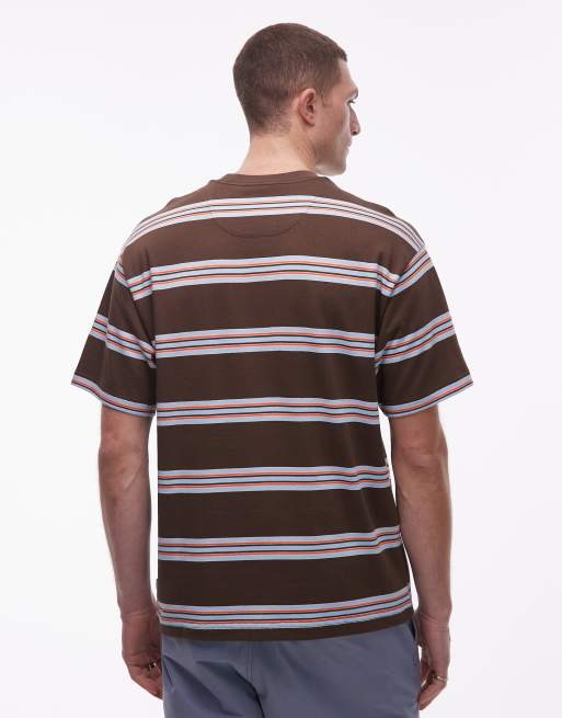 Vans - Mesa - Chemise rayée à manches courtes - Marron, 3 de 5
