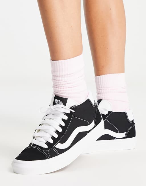 Vans Mid Skool 37 Baskets Noir et blanc