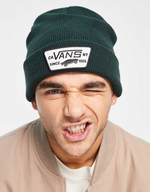 Vans Milford beanie in dark green ASOS