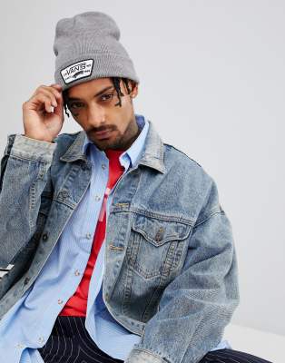 gray vans beanie