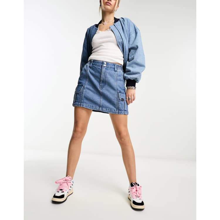 Jean skirt with vans sale