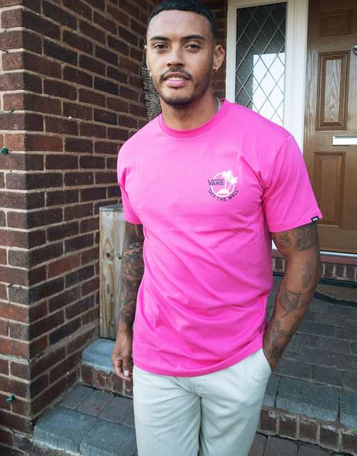 Vans pink t shirt clearance mens