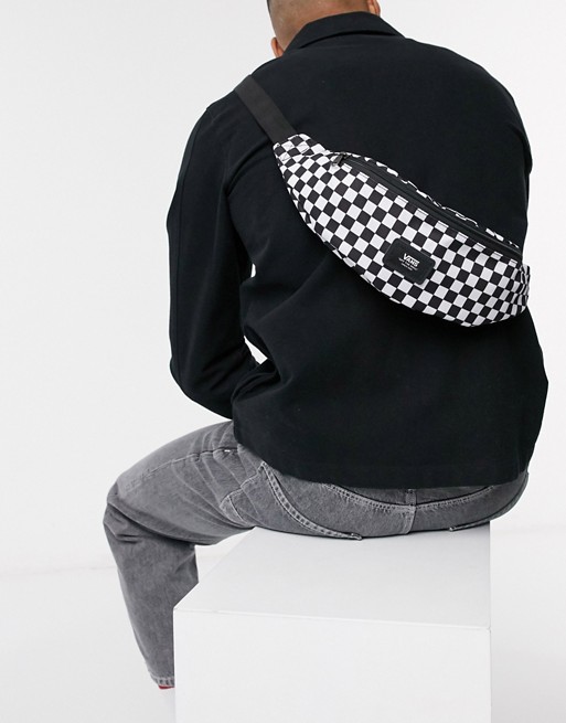 Vans Mini Ward cross body bag in black/white checkerboard | ASOS