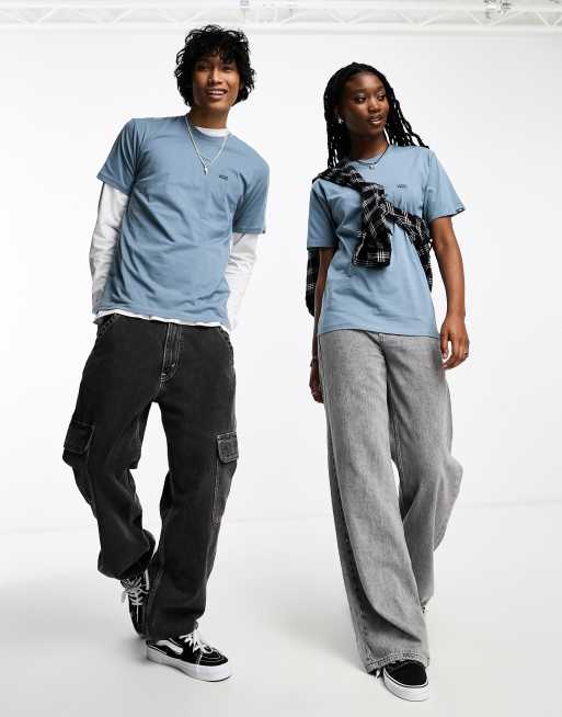 Vans MN left chest logo t-shirt in blue