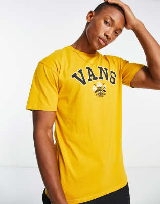 Vans MN printed t-shirt in yellow