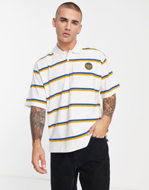 Vans MN short sleeve striped polo in multi