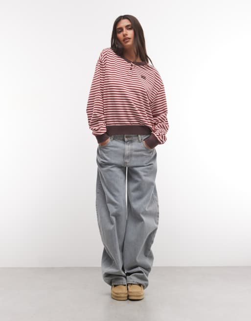 Vans Molly chemise pull à patte de boutonnage en rose moyen, 2 de 4
