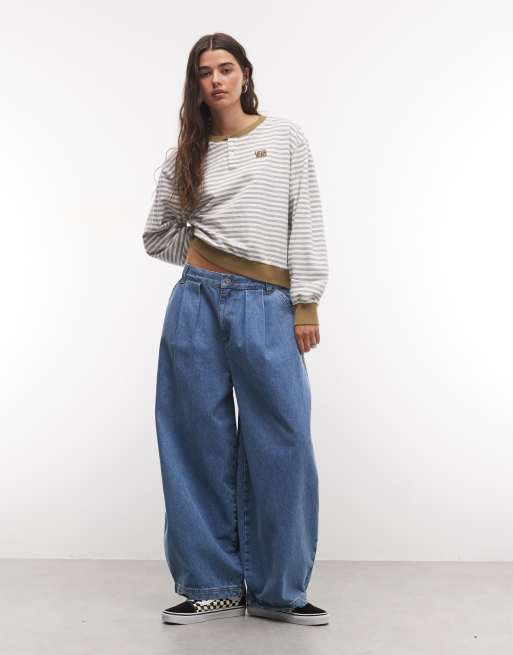 Vans Molly henley pullover shirt in white, 3 of 4