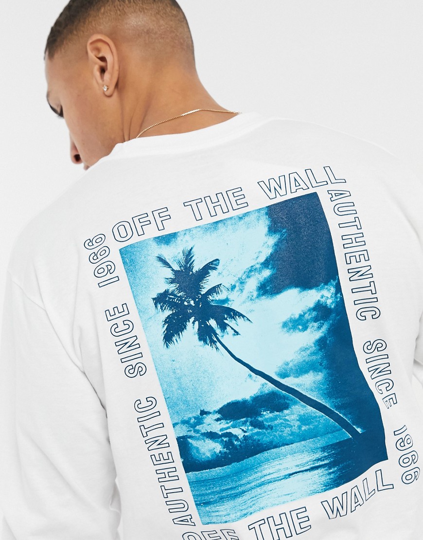 Vans Moonstone Beach long sleeve t-shirt in white