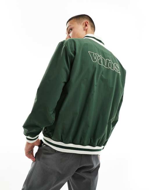 Vans green sales bomber jacket