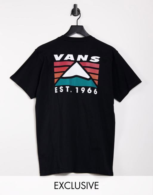 Vans Mountain back print T shirt in black Exclusive to ASOS ASOS