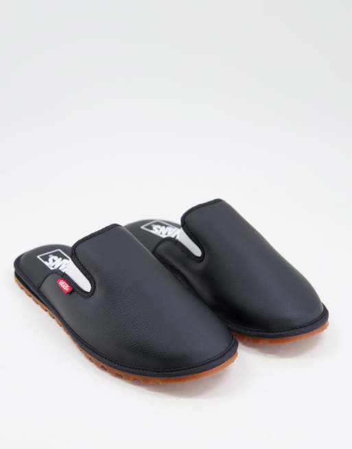 Vans slippers hot sale black