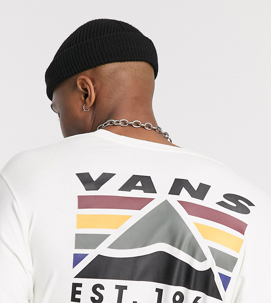 Vans Mountain long sleeve top in cream Exclusive at ASOS-White