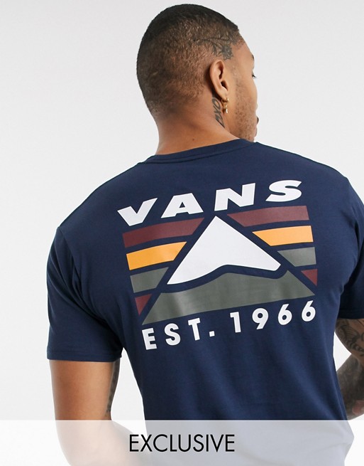Vans Mountain t-shirt in dark blue Exclusive at ASOS