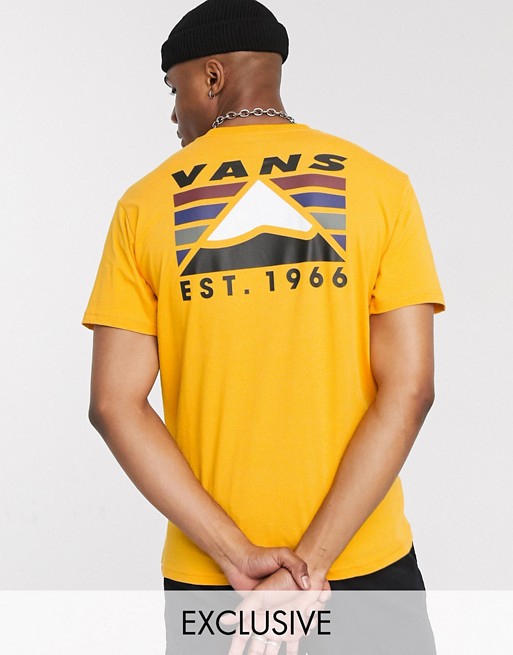 Vans Mountain t-shirt in yellow Exclusive at ASOS