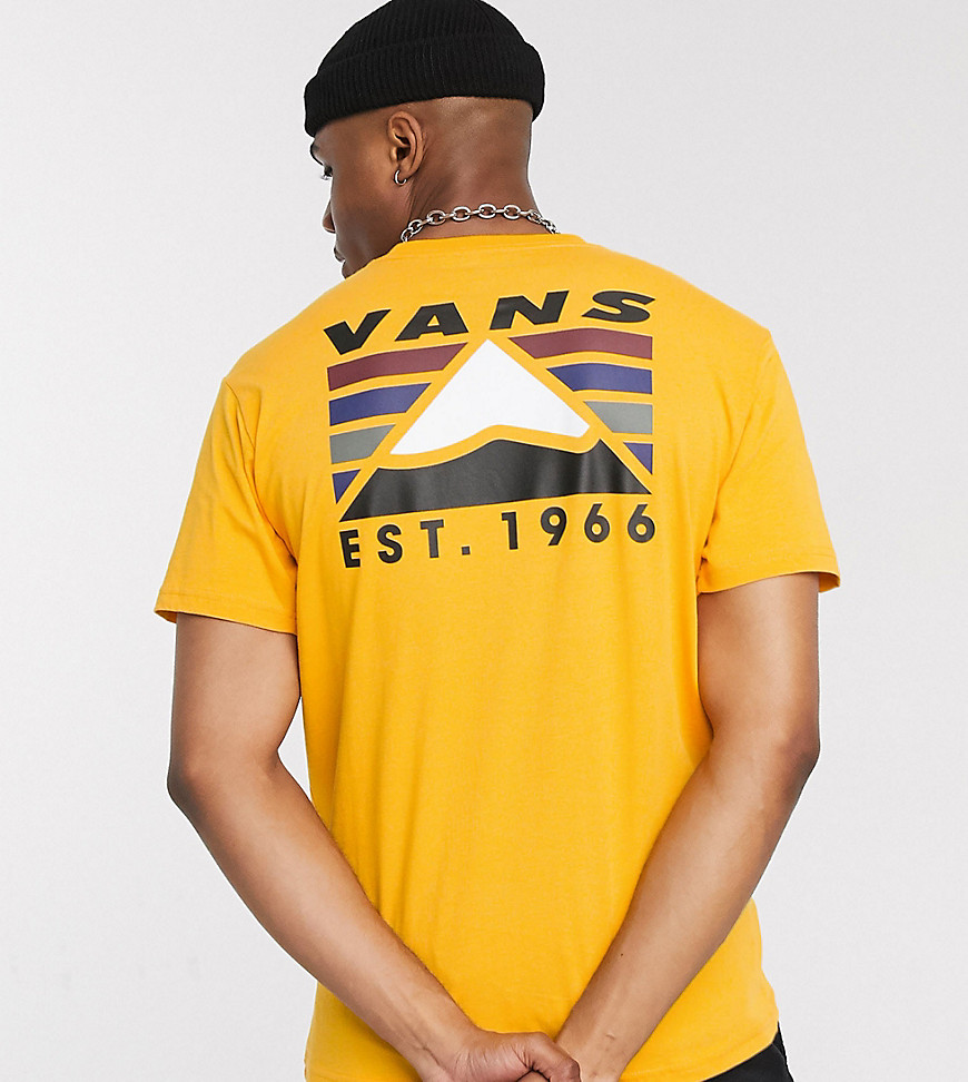 Vans Mountain t-shirt in yellow Exclusive at ASOS-Copper