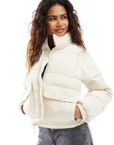 Vans MTE aubrey primaloft puffer coat in off white - view 1
