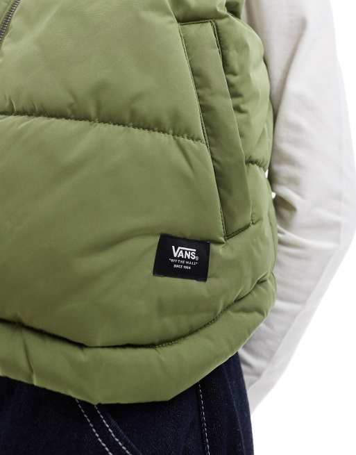 Vans MTE foundry puffed gilet in mid green