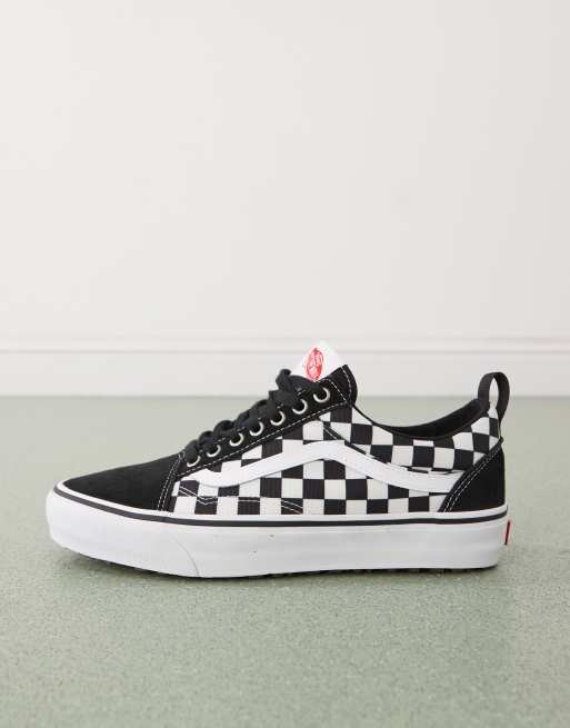 Vans - Mte Old Skool - Sneakers isolanti bianche e nere a quadri, 2 di 5