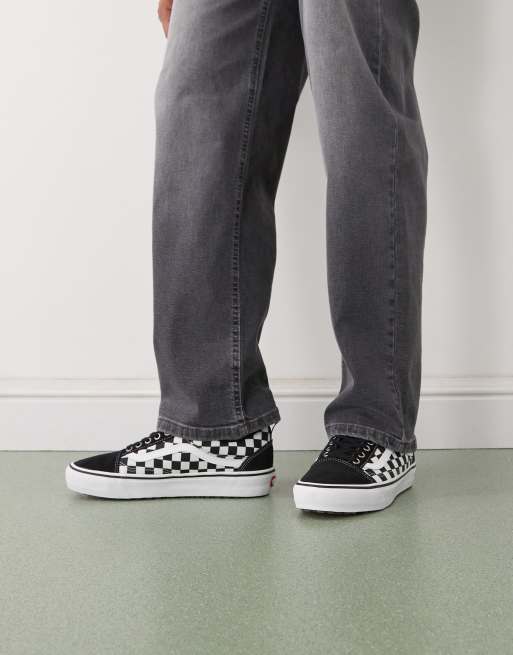 Vans - Mte Old Skool - Sneakers isolanti nere e bianche a quadri