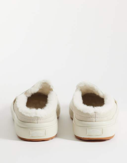 Vans mules de plataforma en blanco roto, 5 de 5