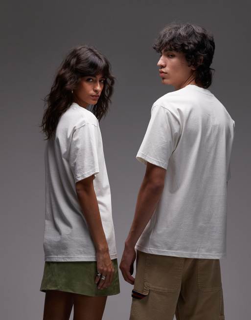 Vans – Naturvit t-shirt med ett centrerat kaktryck, 3 av 4