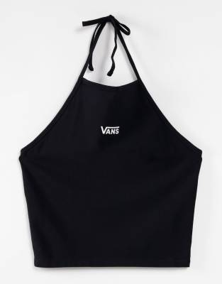 Neckholder-top Mit Logo In Black